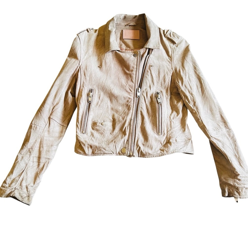 Women's Light Tan Suede Jacket size medium